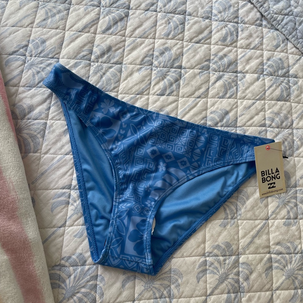 Billabong Blue Patterned Bikini Bottom